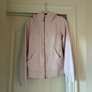 Lululemon Pink Full-Zip Scuba Hoodie